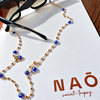Evil Eye Sunglass Chain - Dark Blue