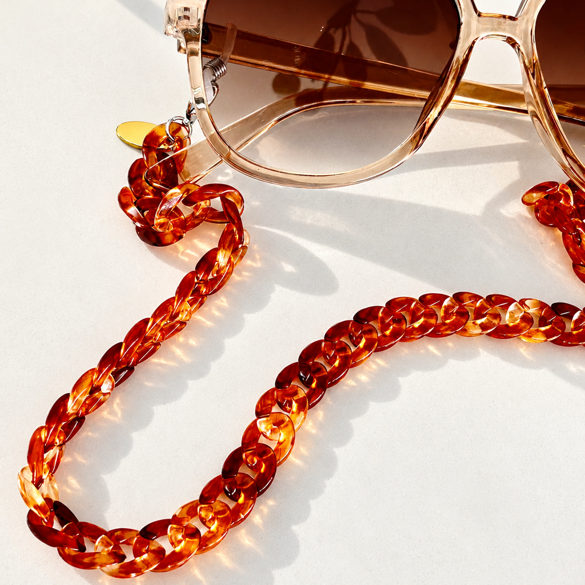 Capri Chain Tortishell - Sunglass Chain