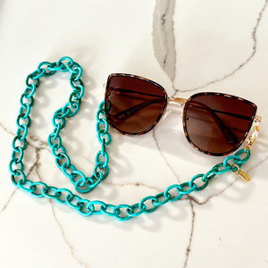 Bondi Glasses Chain Turquoise