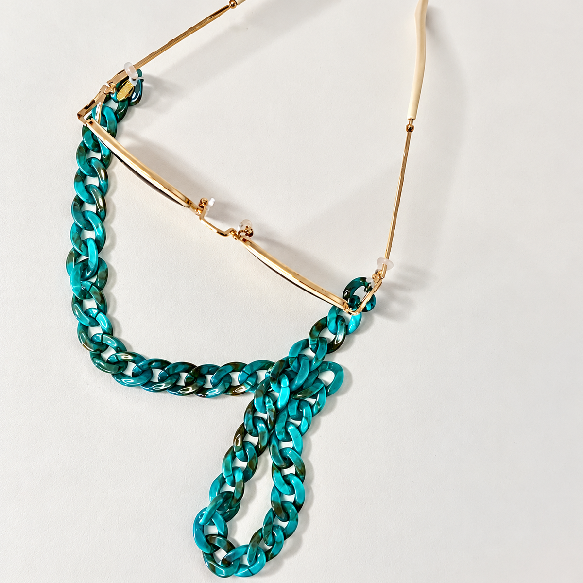 Turquoise Tortoise Shell - Sunglass chain