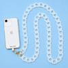 Cross body phone strap - Capri Clear resin