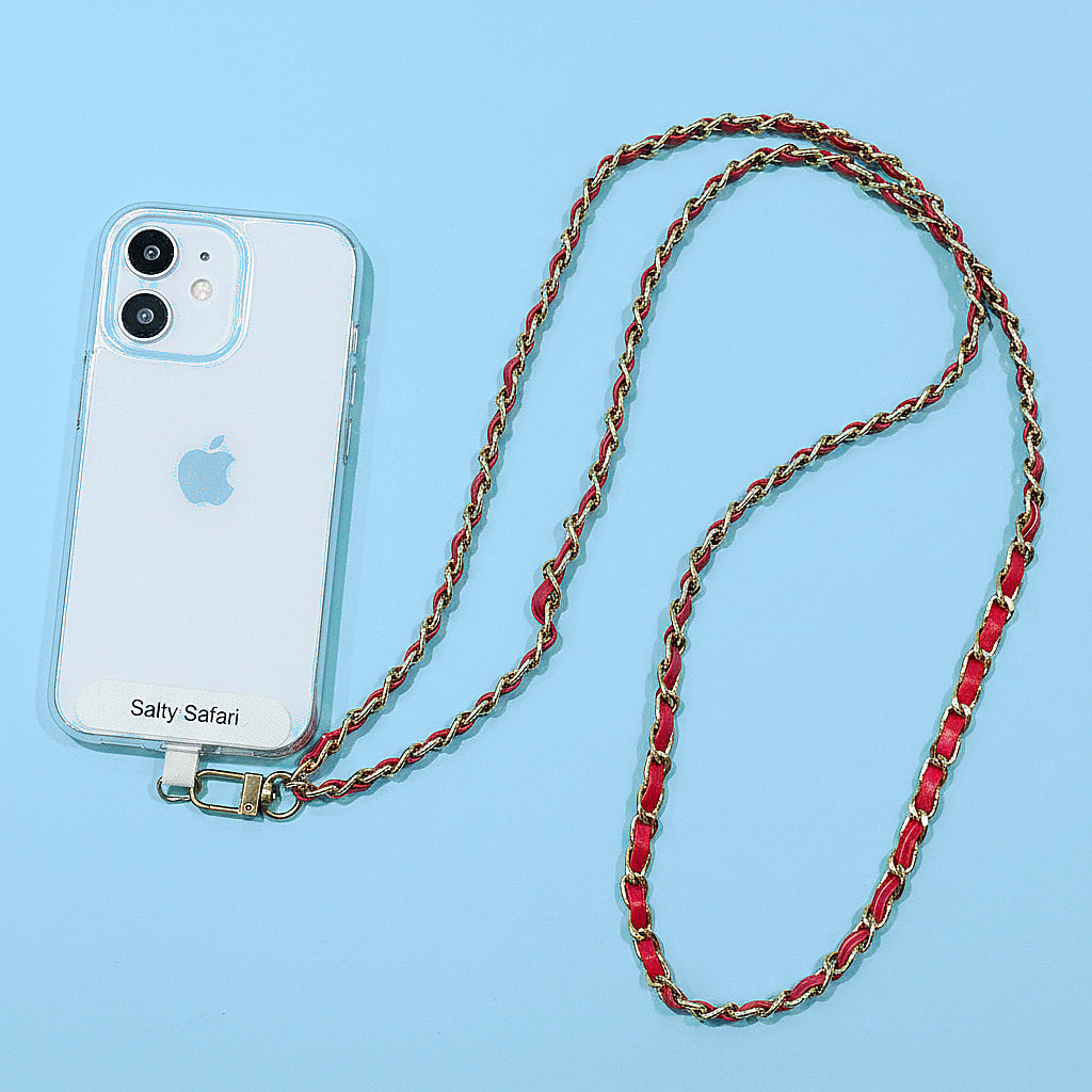 Coco Cross body phone strap - Red