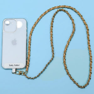 Cross body phone strap - Coco Tan