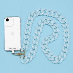 Capri cross body phone strap - Sky Blue