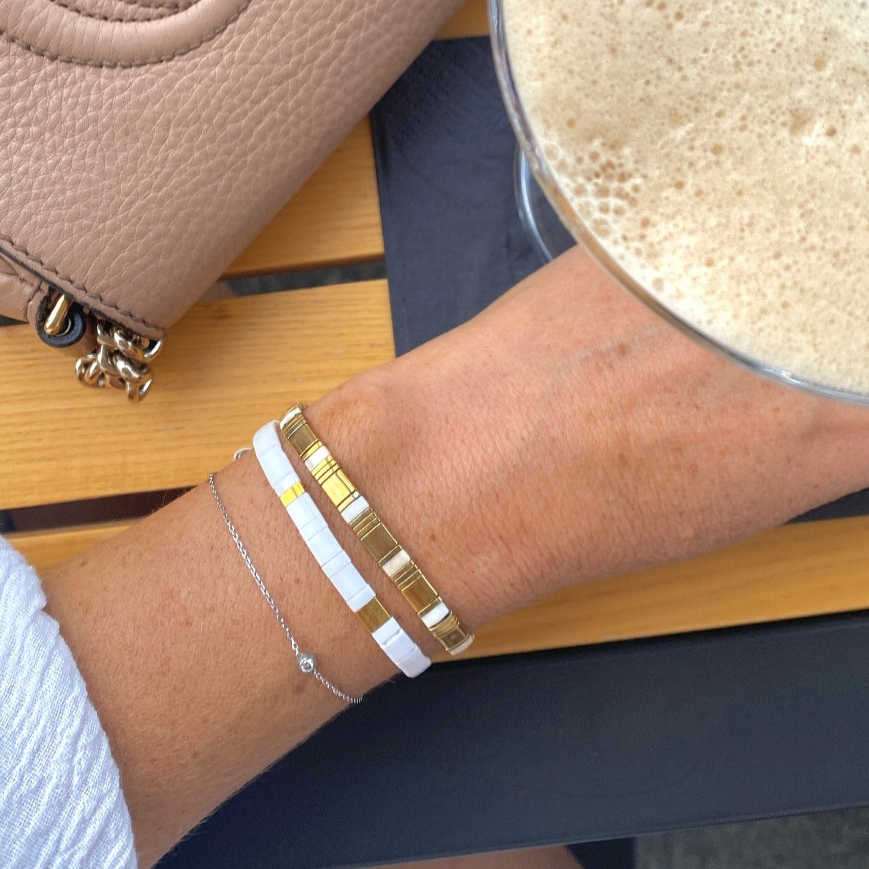 Ibiza Bracelet Luxe, Gold Set