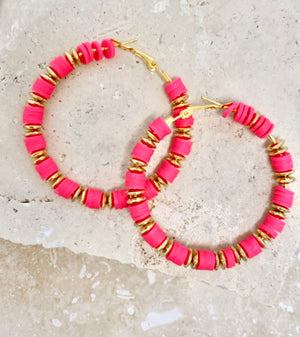 Margo Hoops - Neon Pink