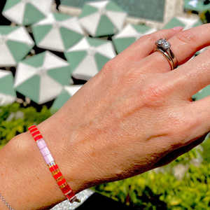 Ibiza Bracelet - Coral & Sorbet Mix