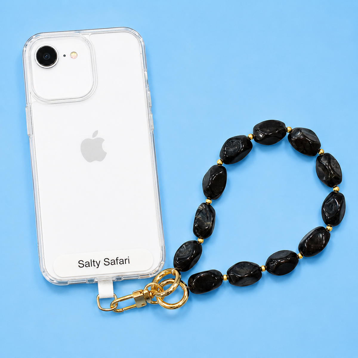 Portofino Key Ring / Phone Charm - Charcoal