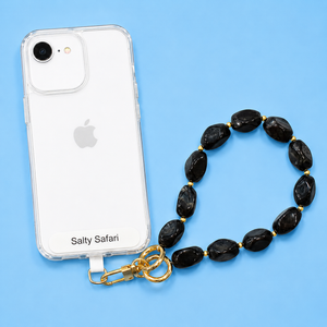 Portofino Key Ring / Phone Charm - Charcoal
