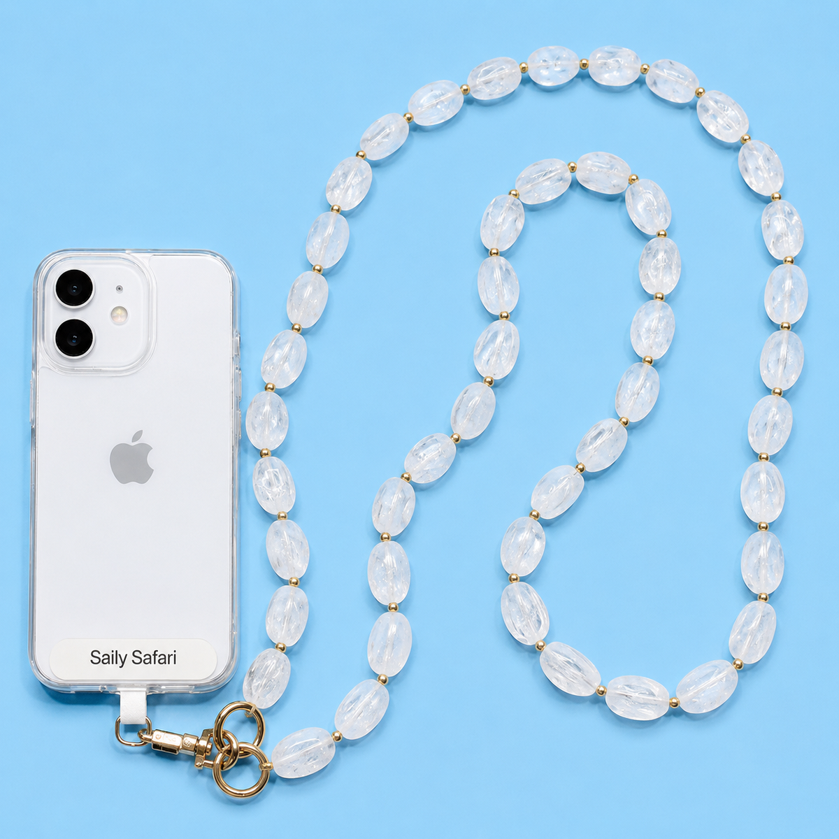 Portofino Cross Body Phone Strap - Shell