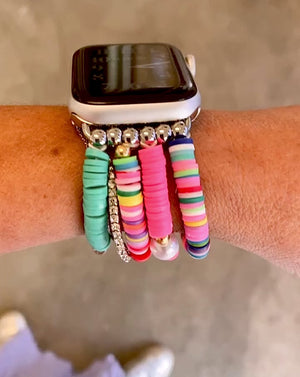 Tutti Fruity Smart Watch Band - Turquoise & Candy