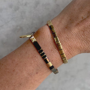 Ibiza Bracelet Cluster, Luxe Gold & Chocolate