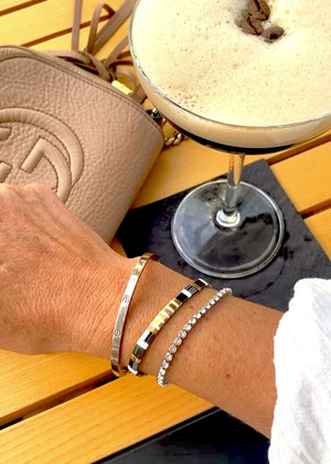 Ibiza bracelet - Steel & Bronze