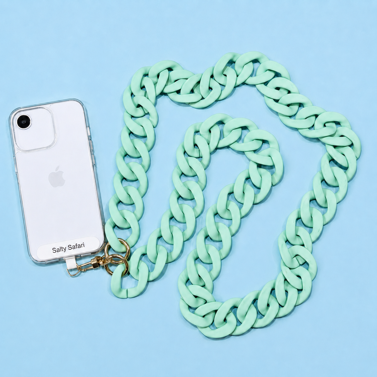 Santorini Cross Body Phone Strap - Mint