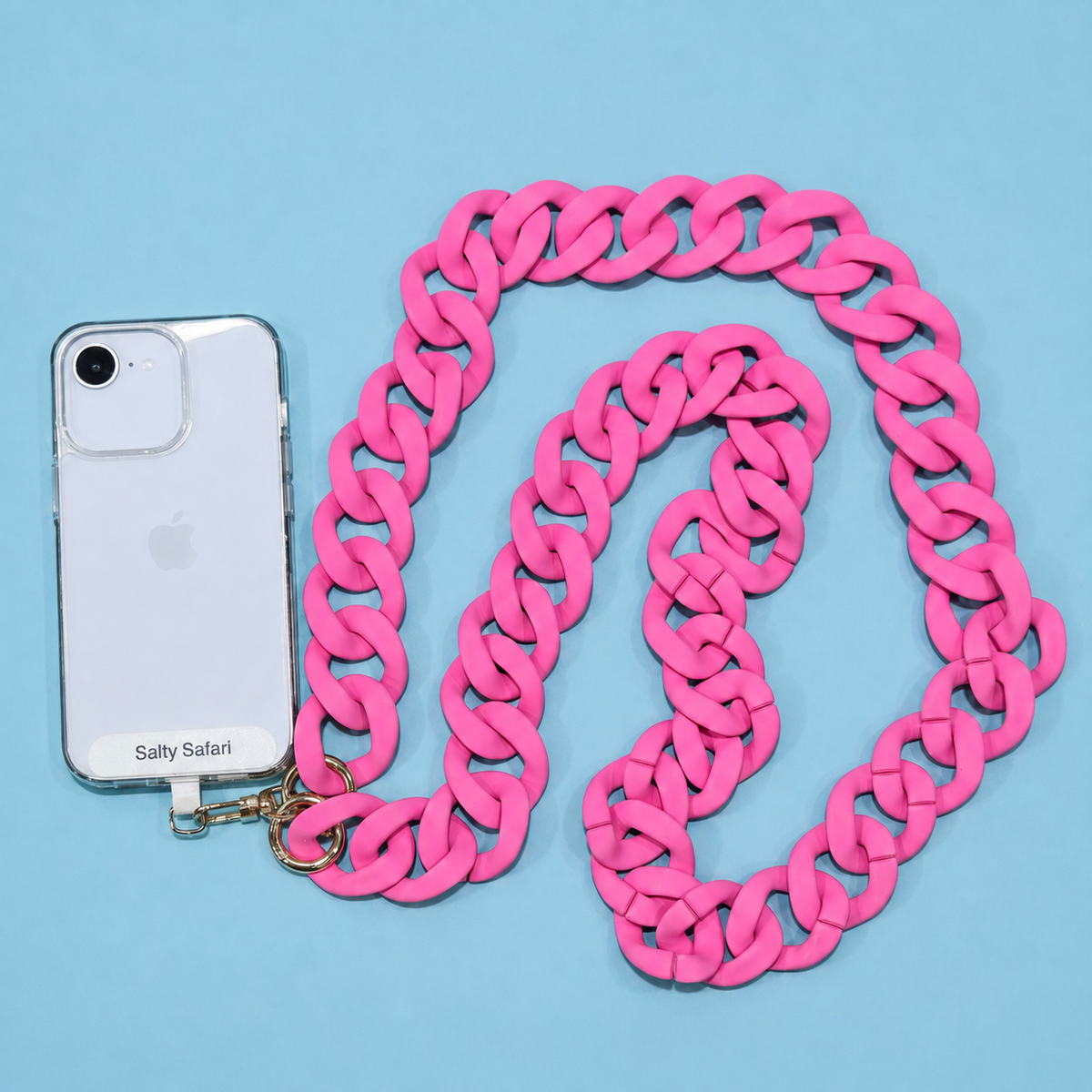 Santorini Cross Body Phone Strap - Candy Pink