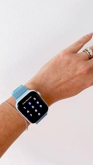 Smart Watch Band - Mesh Sky Blue