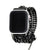 Smart Watch Band - Midnight crystals & silver clasp