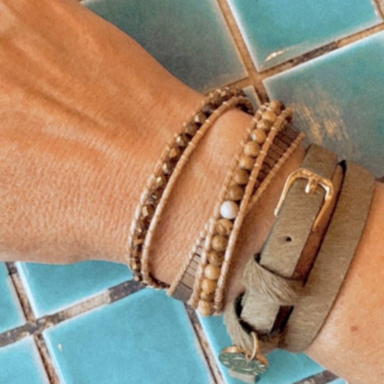 Goddess Three Wrap Bracelet