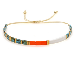 Mykonos Bracelet - Crisp Coral