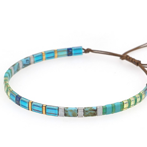 Mykonos Bracelet - Neon Turquoise