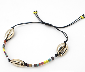 Cochella Shell Bracelet - Charcoal