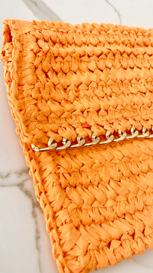 Positano Clutch Tangerine