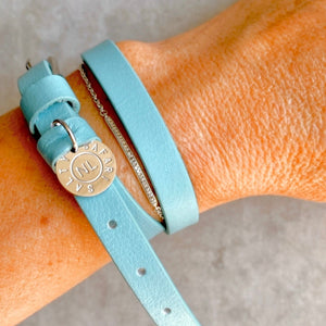 Tiffany Blue Leather Wrap