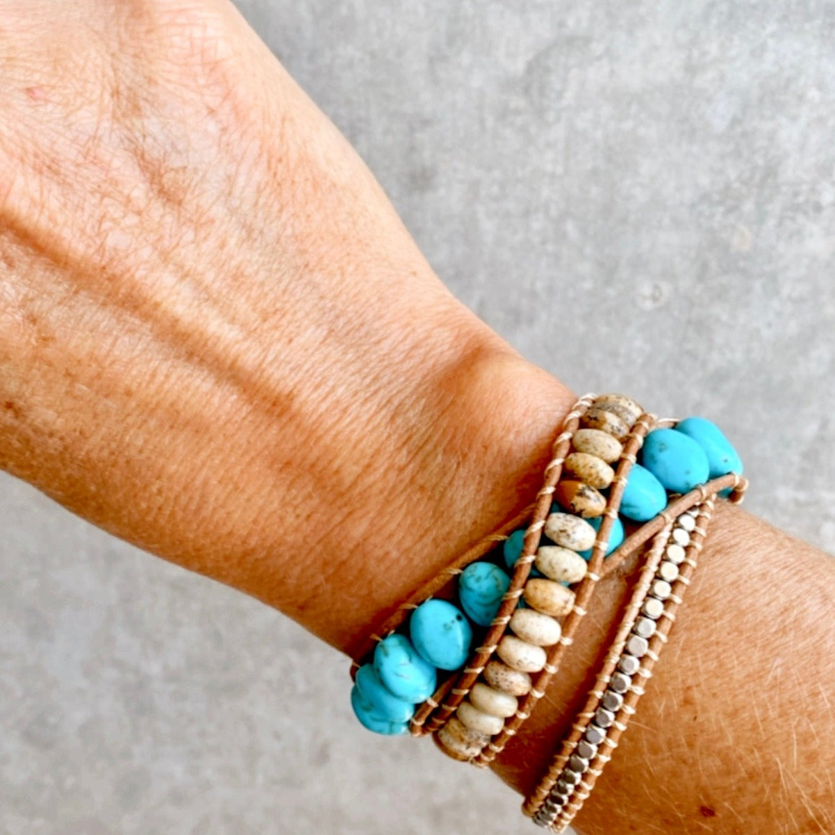 Capri Three Wrap Bracelet
