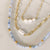 Riviera Necklace - Sky Blue Gold