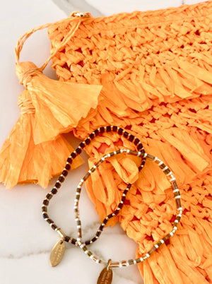 Capri Clutch Tangerine