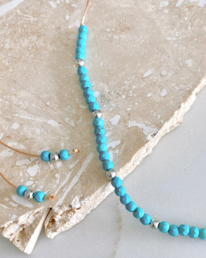 Riviera Necklace - Turquoise Silver