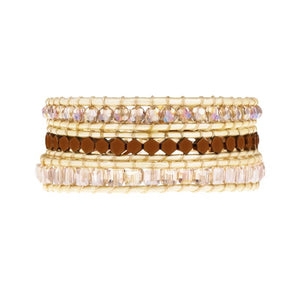 Luxe Gold & Bronze 3 Wrap Bracelet