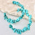 Turquoise Rock Hoops