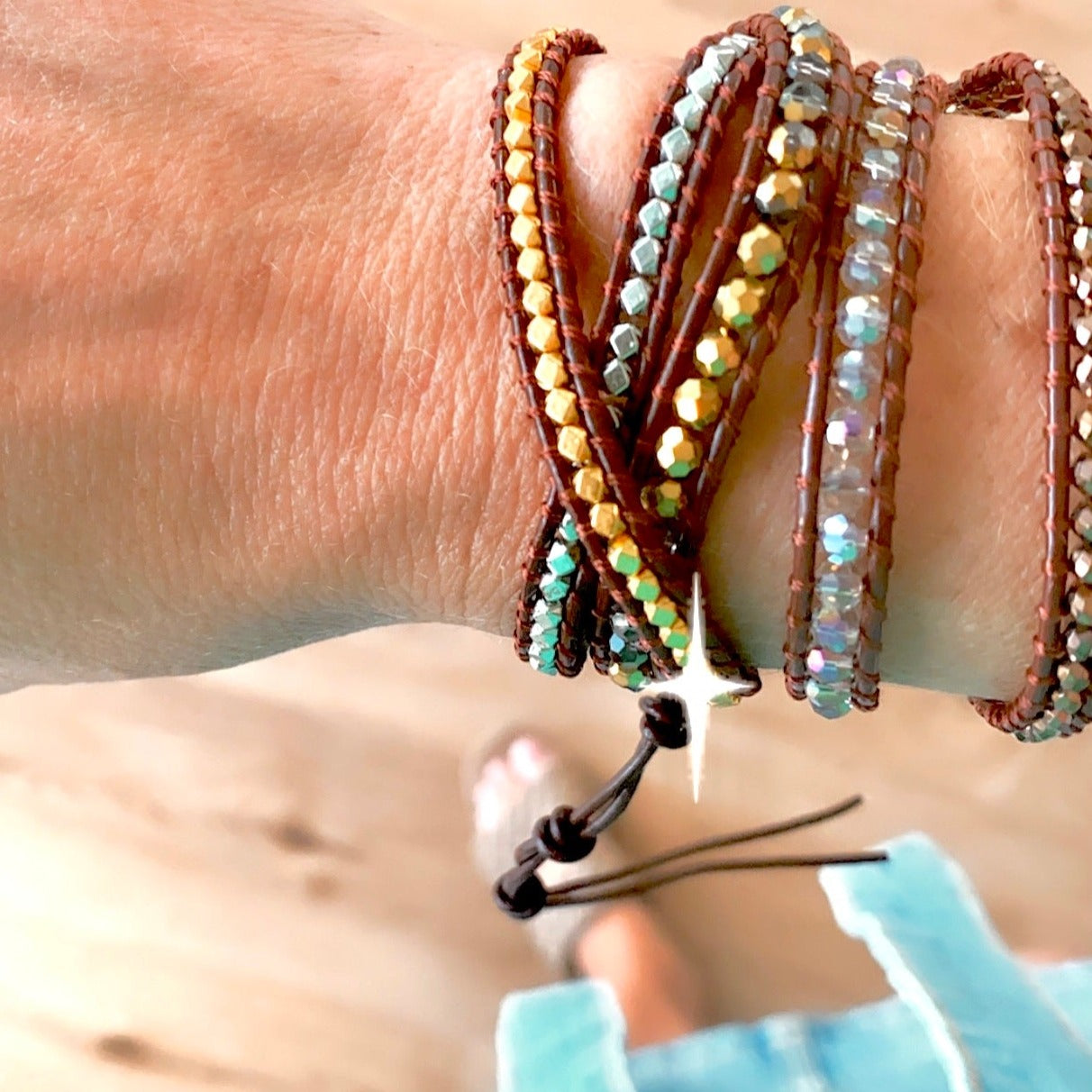 Delicate Wrap Bracelet Golden Hour