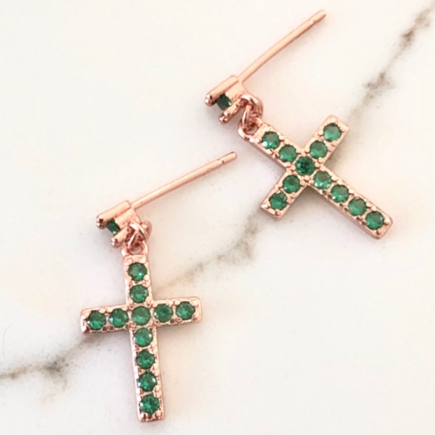 Sol Studs Emerald