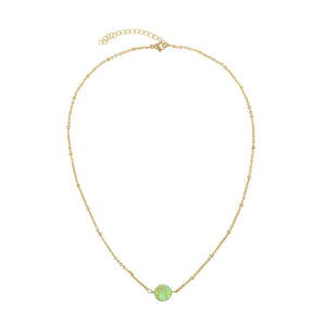 Elle Necklace - Lime