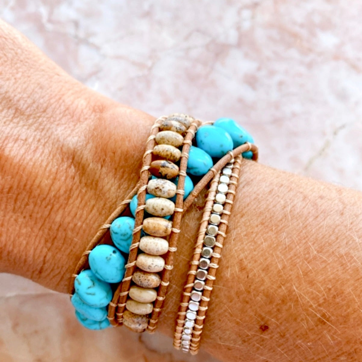 Capri Three Wrap Bracelet