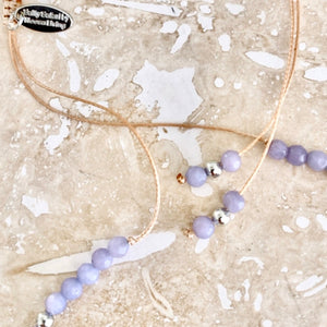 Riviera Necklace - Lilac Silver