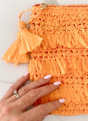 Capri Clutch Tangerine