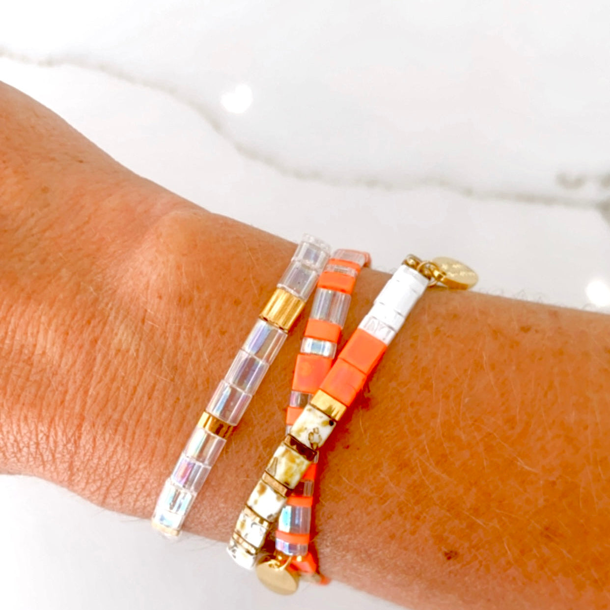 Ibiza Bracelet - Crystal White