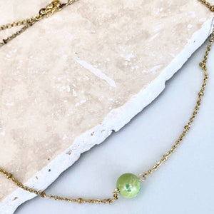 Elle Necklace - Lime