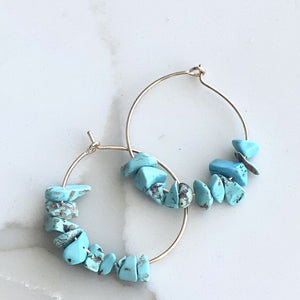 Fiji Hoops Turquoise