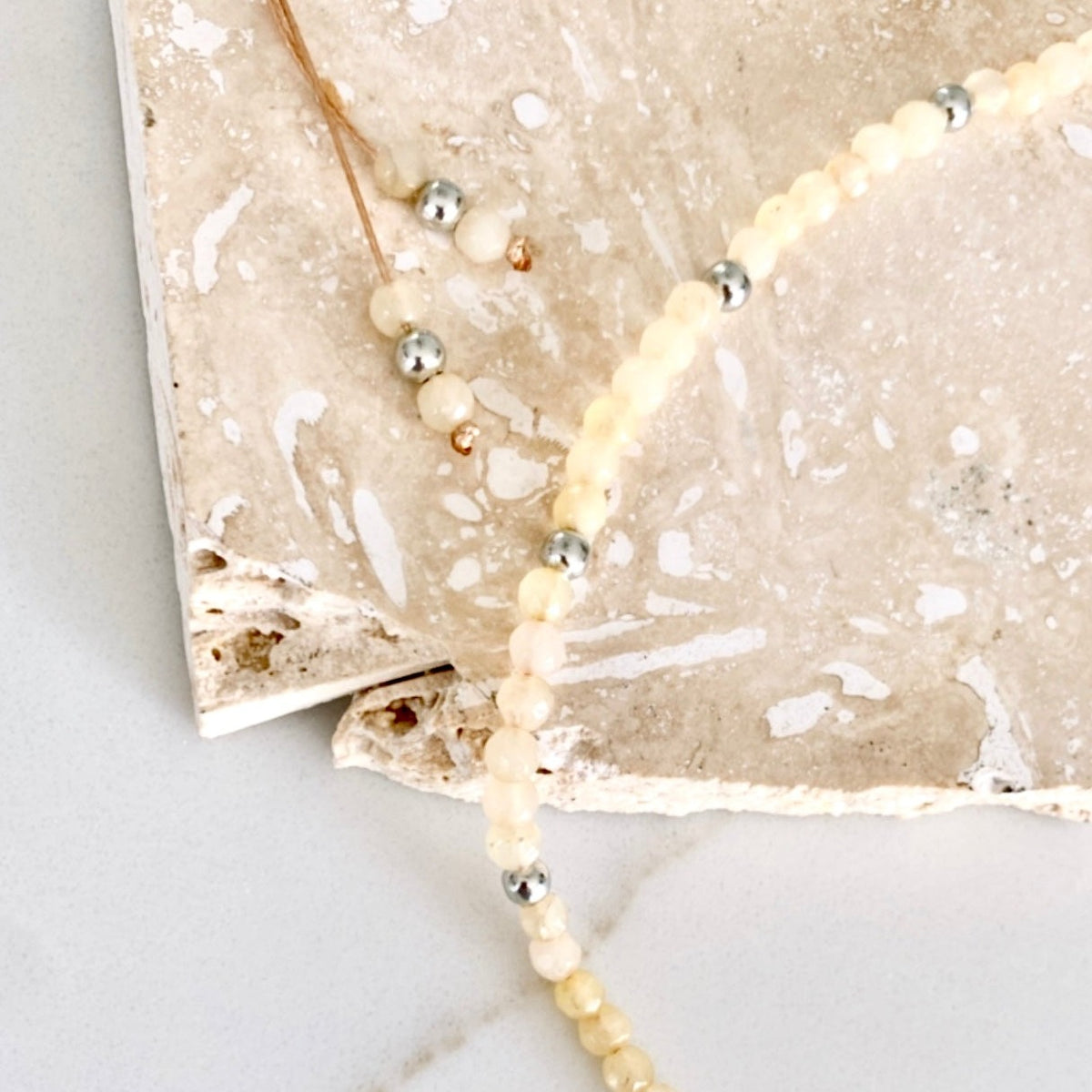 Riviera Necklace - Milk Silver