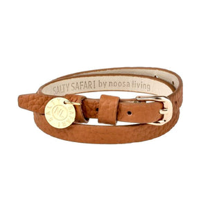 Tan Leather Wrap bracelet